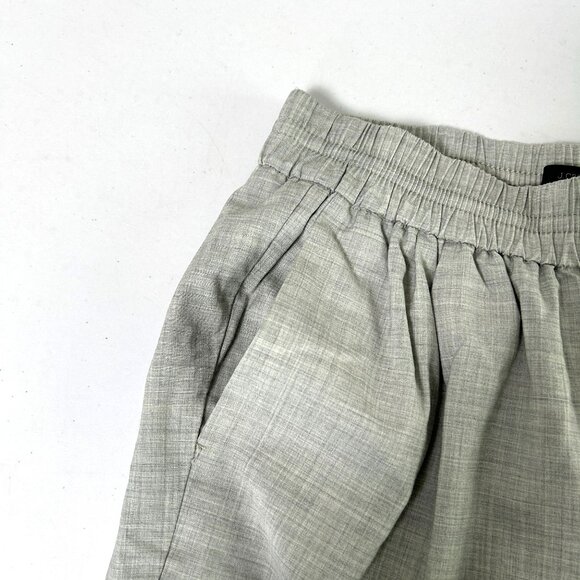 J Crew Harlow Pull On Pants Womens 8 Gray Wool Blend Lined Elastic Waist B5604 - Picture 5 of 16